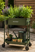 RootCove Raised Herb Cart
